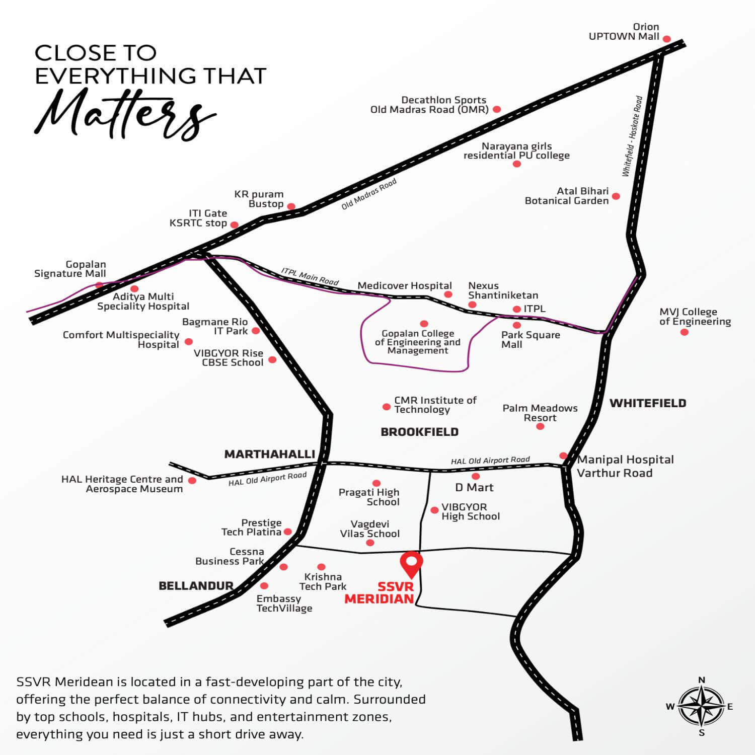 SSVR Meridian Panathur Location Map SSVR Meridian Panathur Location Map